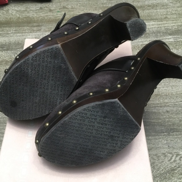 Bandolino brown suede mule slip on clogs - Picture 6 of 8